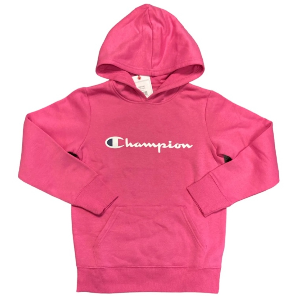 🍊5/$25 Champion Pink Hoodie Sweatshirt size 18m